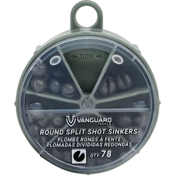 SOUTH BEND 79 Pieces 785-FP Split Shot Sinker Assortment Round
