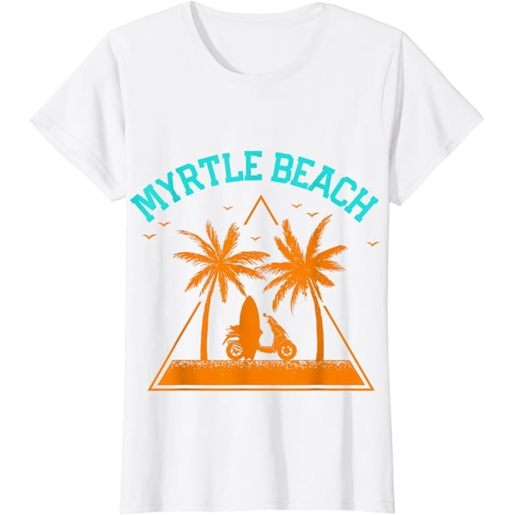 SOUTH CAROLINA PALM TREE MOTORCYCLE MYRTLE BEACH T-Shirt