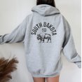 thumbnail image 1 of SOUTH DAKOTA Graphic Unisex Fleece Hooded Sweatshirt, 1 of 10