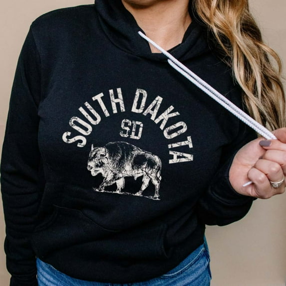 SOUTH DAKOTA Graphic Unisex Sponge Fleece Hoodie
