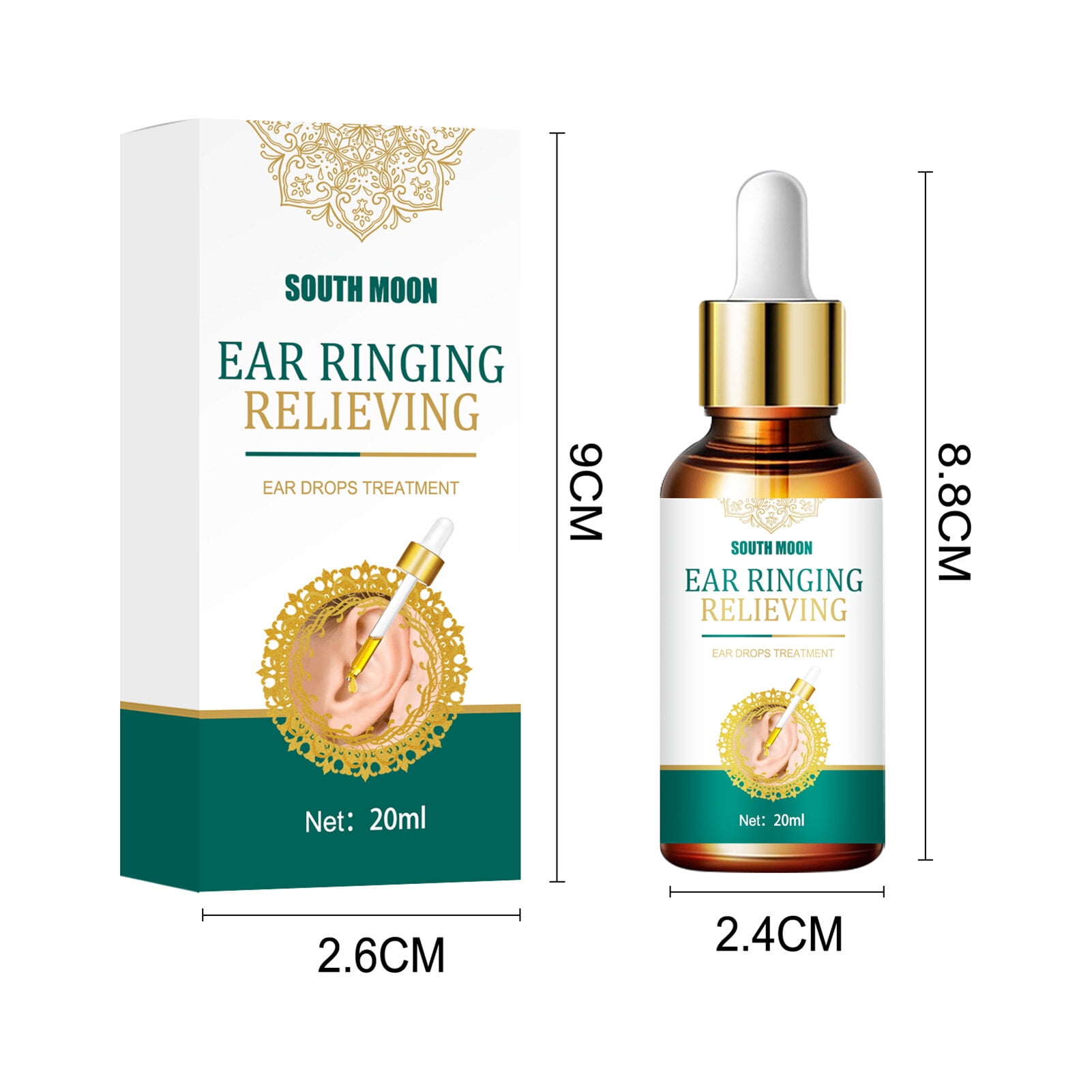 SOUTH MOON 20ml Ear Ringing Relieving Ear Drops Tinnitus Deafness Ear
