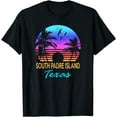 thumbnail image 1 of SOUTH PADRE ISLAND TEXAS Beach Vacation Retro Vintage Sunset T-Shirt, 1 of 2