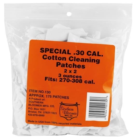 SOUTHERN BLOOMER CLEANING PATCHES 30 CAL