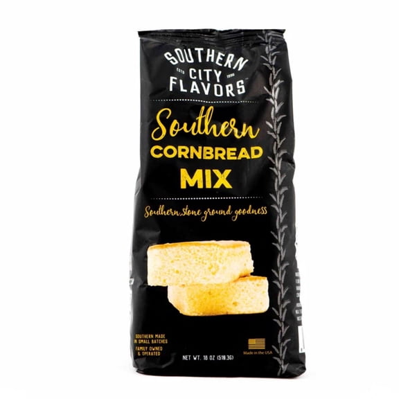 SOUTHERN CITY FLAVORS - Corn Bread Mix, 18 OZ - Just add Milk Eggs and Oil