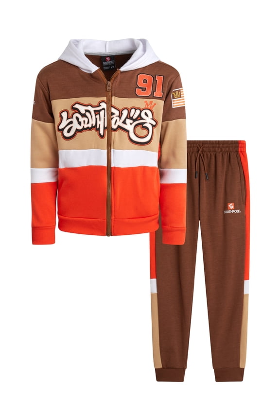 Boys Sweatpants Set - 2 Piece Fleece Boys Hoodies and Kids Sweatpants Athletic Set (8-18)