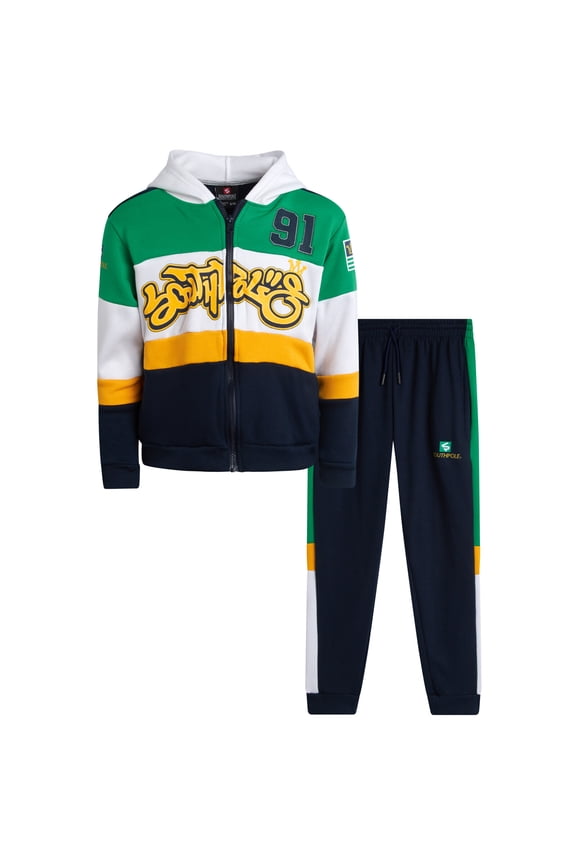 Boys Sweatpants Set - 2 Piece Fleece Boys Hoodies and Kids Sweatpants Athletic Set (8-18)