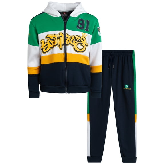 SOUTHPOLE Boys Sweatpants Set - 2 Piece Fleece Boys Hoodies and Kids Sweatpants Athletic Set (8-18)