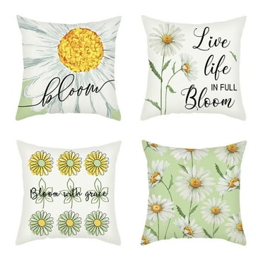 Efavormart Set Of 4 | 18" Black/Gold Foil Geometric Print Throw Pillow ...