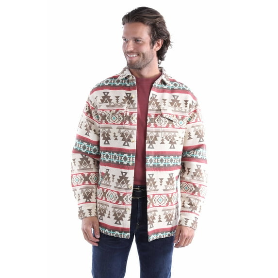 Scully 5368-NAT-XXL Western Jacket Mens Southwest Shirt Jac, Natural - 2XL