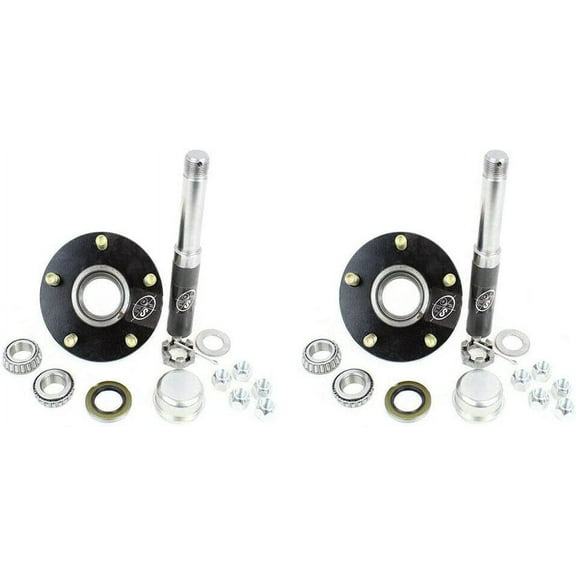 SOUTHWEST WHEEL 2-Pack 2,000 lbs Trailer Axle Spindle with 5-4.5" Bolt Circle Hub