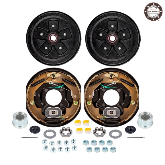 SOUTHWEST WHEEL Lippert Pre-Greased 5-4.5" Self-Adjusting Electric Brake Trailer Axle Brake Kit for 3,500 lbs. Trailer Axles