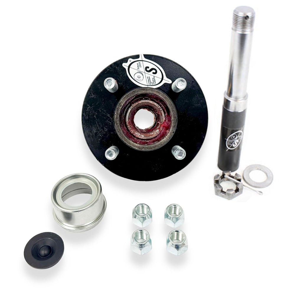 SOUTHWEST WHEEL Pre-Greased 2,000 lbs Trailer Axle Spindle with 4-4 ...