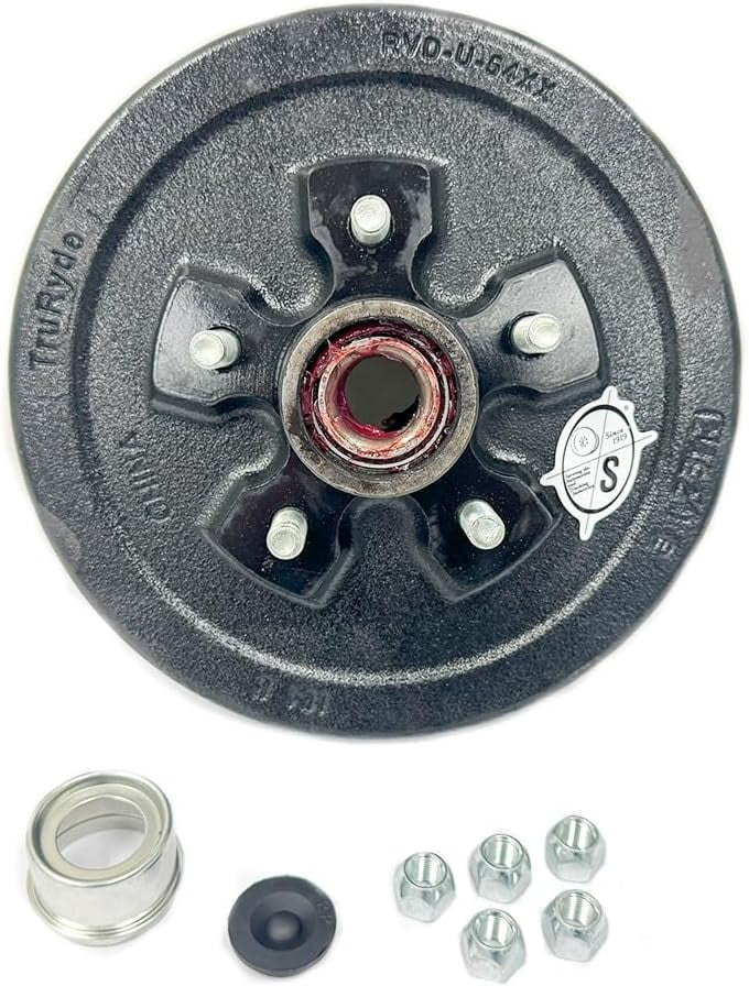 Rigid Hitch Trailer Hub & Drum Assembly (HD-1000-04-A) - 5 Lug On 4.5" Bolt Circle, 1,750 Lb Rating - View #6