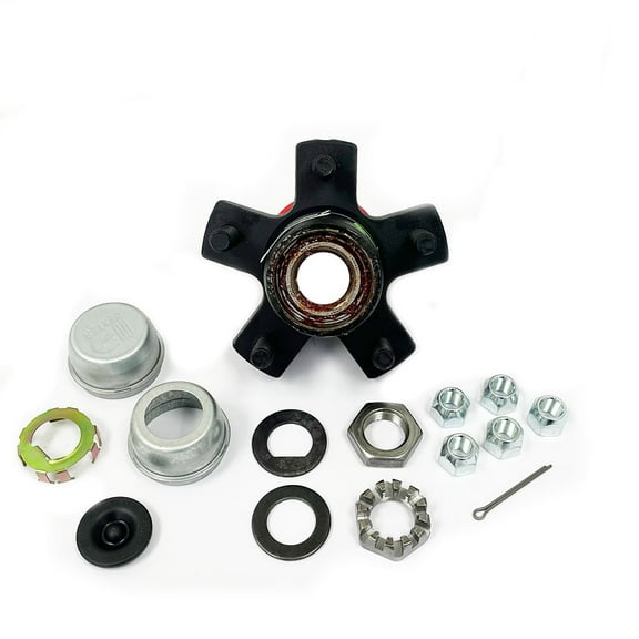 SOUTHWEST WHEEL Pre-Greased Easy Assemble 5 on 4-1/2" USA Idler Hub for 2,000 lbs. Trailer Axle