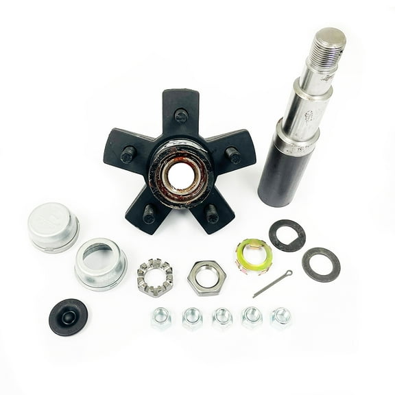 SOUTHWEST WHEEL R30484X 84 Spindle & Pre-Greased 5-4.5" Bolt Circle Trailer Hub