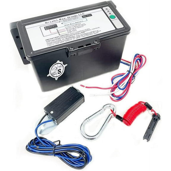 SOUTHWEST WHEEL Top Load LED Breakaway Kit and Charger w/ 6' Zip Breakaway Cable