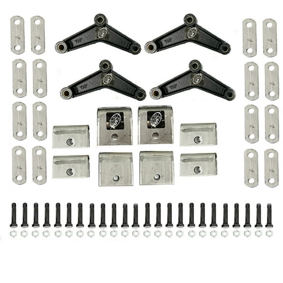 SOUTHWEST WHEEL Triple Trailer Axle Hanger Kit for Double Eye Springs (3.5K)