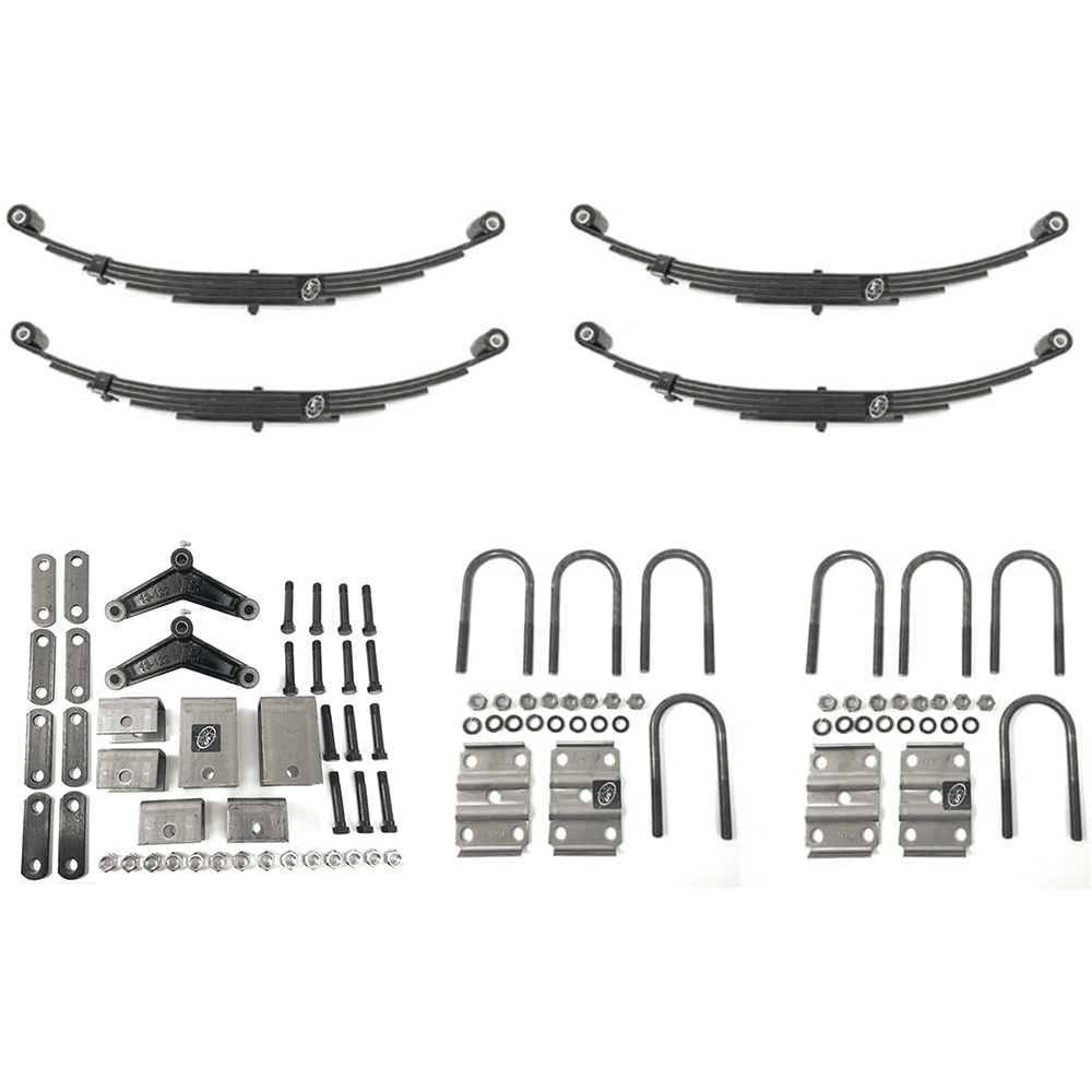 SOUTHWEST WHEEL USA Made 5,200 lbs. Dual Trailer Axle Suspension Kit Incl. Leaf Springs, Hanger & U-Bolt kit
