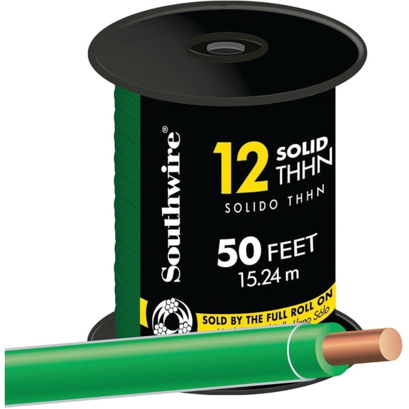 SOUTHWIRE COMPANY LL 11591537 Thhn Wire, 50', Green