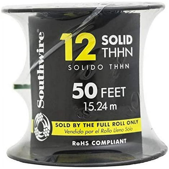 Southwire Thhn Wire - Copper Conductor, Nylon Jacket - 50' Green