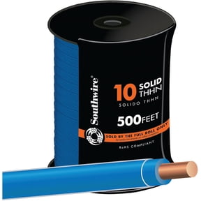 Southwire Thhn Wire - Copper Conductor, Nylon Jacket - 500' Blue