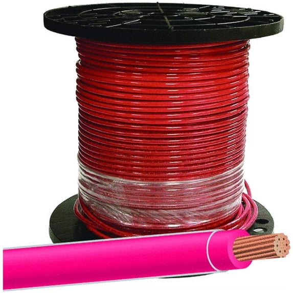 SOUTHWIRE COMPANY LL 20490912 Southwire Building Wire Stranded Copper 8 Ga, 1 Conductor 45 Amp 600 V 90 Deg C 500 ' Red