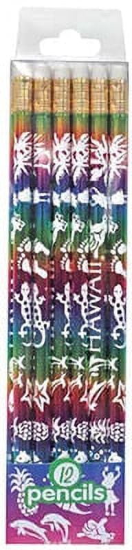 SOUV PENCIL/PEN SET Hawaii Icons Pencil (12 Pack Foil)