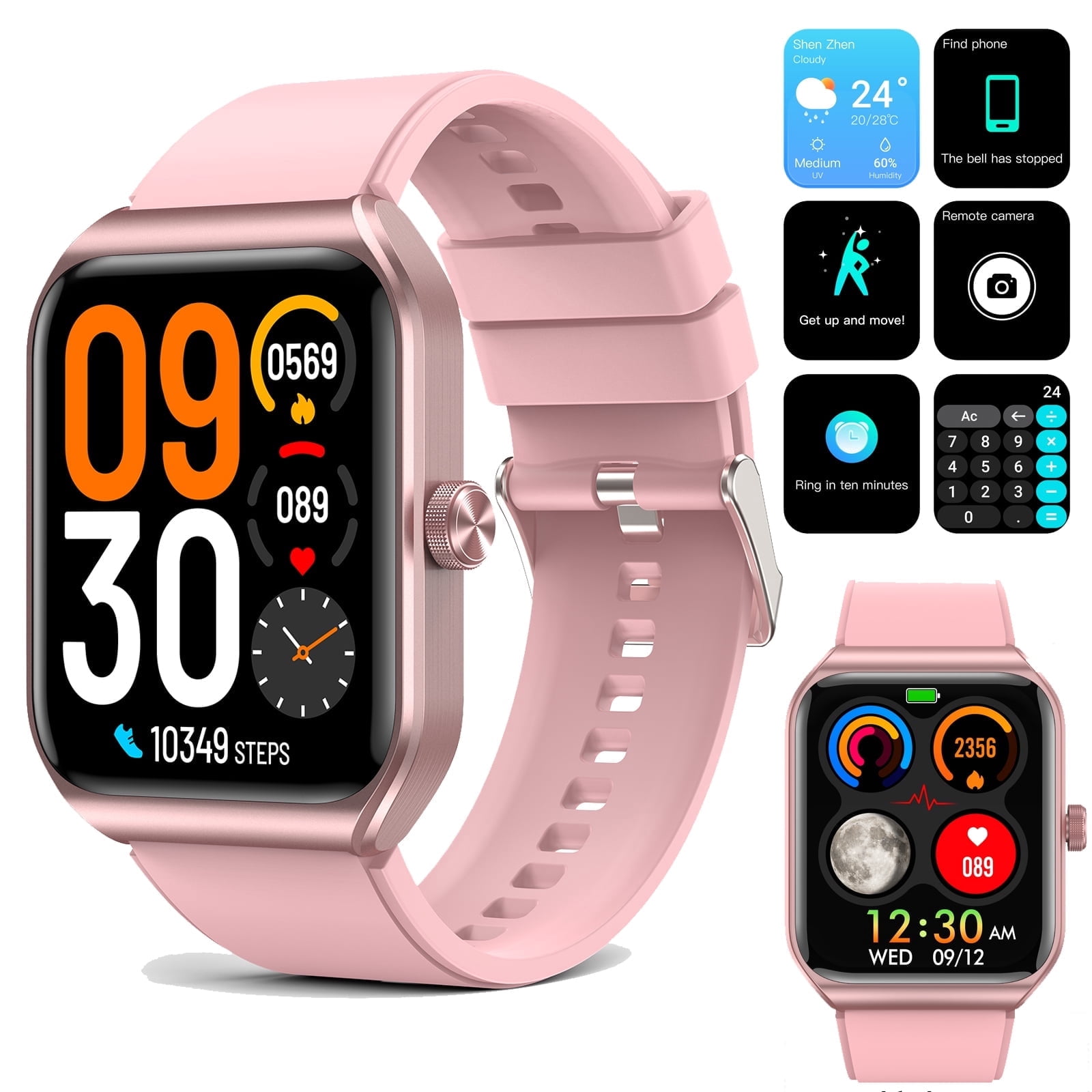 SOUYIE Smart Watch for Android and iPhone,1.91" Touch Screen Smartwatch ...