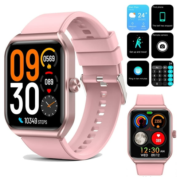 SOUYIE Smart Watch for Android and iPhone,1.91" Touch Screen Smartwatch for Women, 100+ Sports Modes Fitness Tracker with Answer/Calls/Message Reminder, IP68 Waterproof for Gift