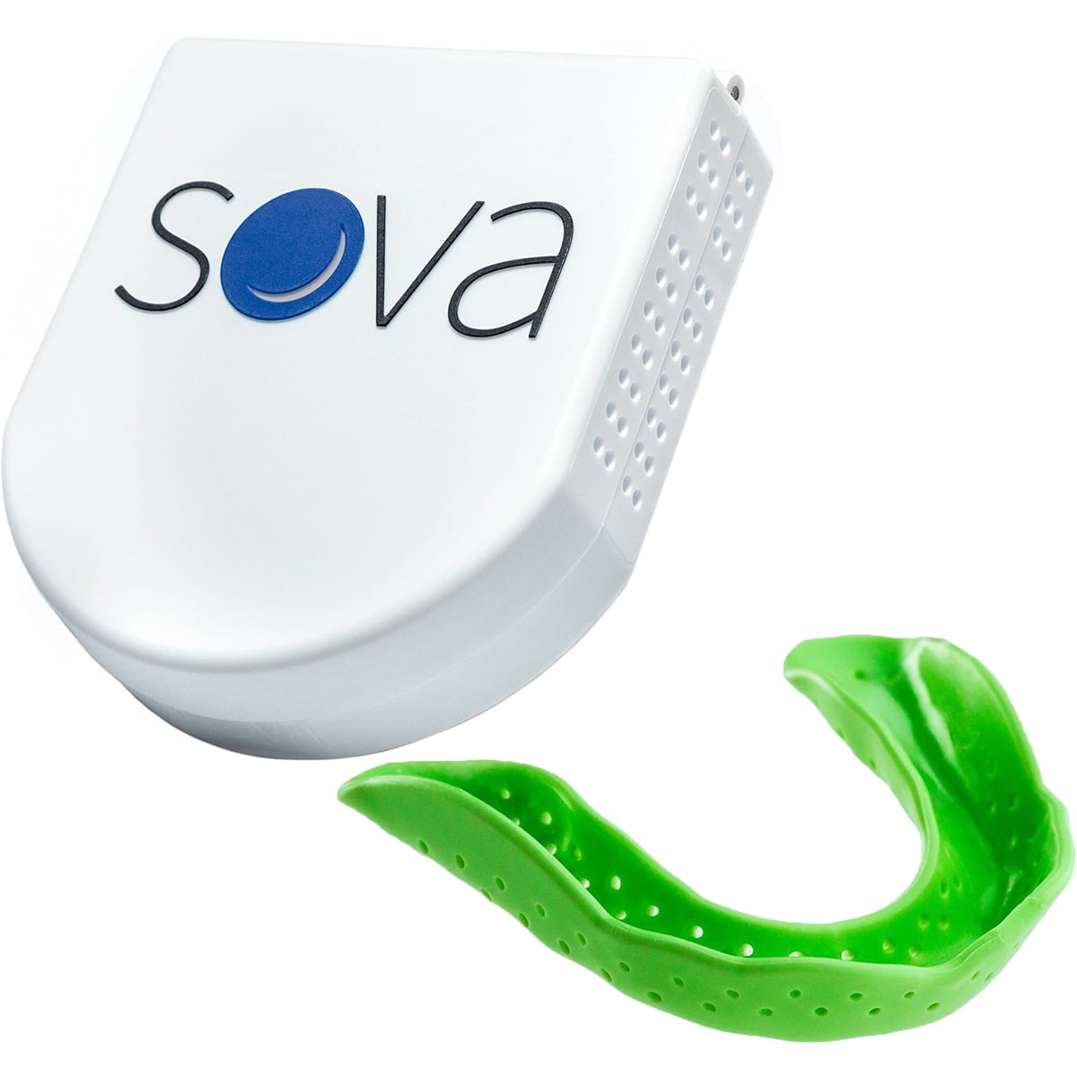 SOVA Junior Night Guard 1.6mm Youth Mouthguard with Case - Spring Green