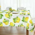thumbnail image 1 of SOVCFOE Polyester Oblong/Rectangle 60 x 120 Inch Washable Reusable Waterproof Table Cloth - Lemon/Lemonade Print Table Cover for Spring/Summer Decoration, 1 of 5