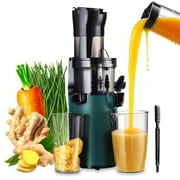 SOVIDER Juicer Machine  200W 800ML for Vegetable and Fruit Masticating Cold Press Juicer BPA-Free with two Cups