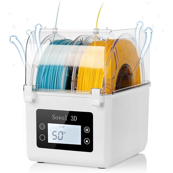 SOVOL 3D SH01 Filament Dryer for 1.75mm & 2.85mm Filament 3D Printer Filaments with Desiccants