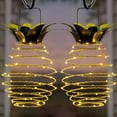 thumbnail image 1 of SOWAZ Solar Outdoor Hanging Pineapple Lanterns, 2 Count, 1 of 14