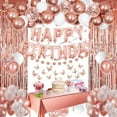 thumbnail image 1 of SOWEREAP Rose Gold Party Decoration Kit, 16-inch Balloon, Latex, Birthday, 1 of 7