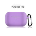 thumbnail image 1 of SOWINK Silicone Protective Accessories Skin with Keychain Compatible with Apple AirPod Pro 1rd-Purple, 1 of 6