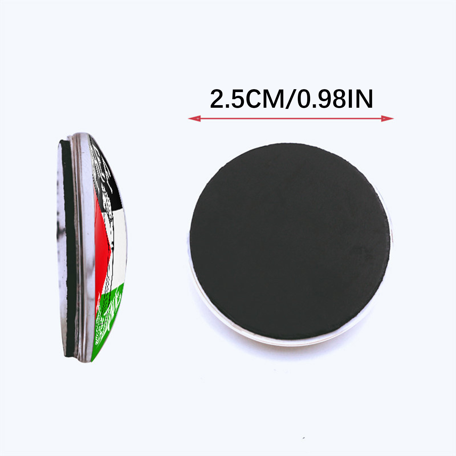 SOWNBV Refrigerator Palestine Flag Refrigerator Sticking Crystal