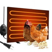 SOWNBV Tools and Home Improvement Lifestyles Chicken Coop Heater Radiant Heat Warmer Cozy Chicken Coop For Winter Energy Efficient Design Safer Than Brooder Lamps 120W Black B