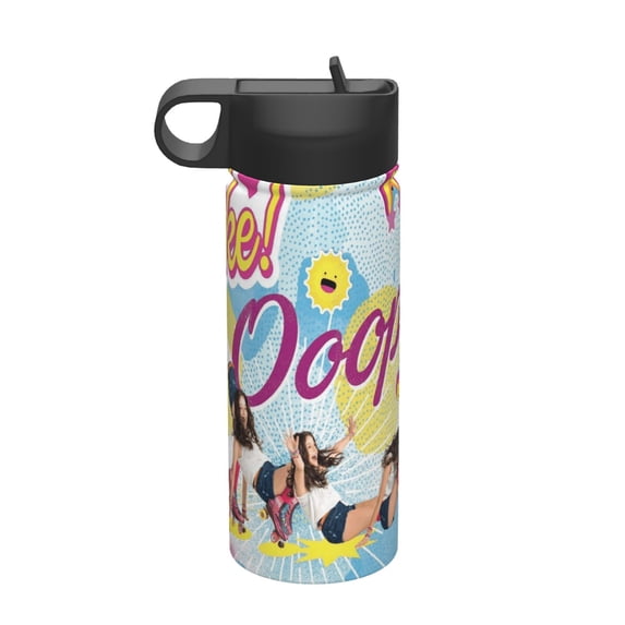 SOY LUNA Kids Insulated Water Bottle With Straw - 18 Oz Stainless Steel Double Wall Vacuum Cup, Leakproof, Bpa Free, Suitable For Boys And Girls