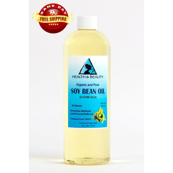 SOYBEAN / SOY BEAN OIL ORGANIC CARRIER SOY OIL COLD PRESSED 100% PURE 48 OZ