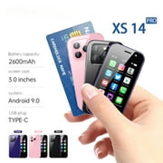 SOYES XS14 Pro Mini Smartphone 3.0Inch 4G LTE Quad Core 3GB+64GB Android 9.0 2600mAh Face Recoginition Small Cell Phone WIFI GPS