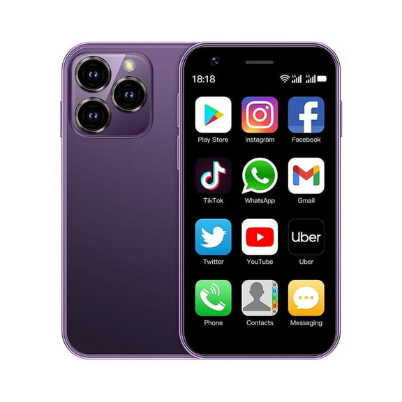 SOYES XS16 Mini 3.0" Smart Phone 4G LTE 3GB RAM 64GB ROM Android 10.0 Quad Core 2000mAh Type C Dual SIM Standby Small Phone