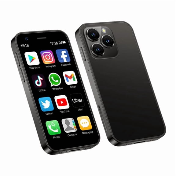 SOYES XS16 Mini 3.0" Smart Phone 4G LTE 3GB RAM 64GB ROM Android 10.0 Quad Core 2000mAh Type C Dual SIM Standby Small Phone