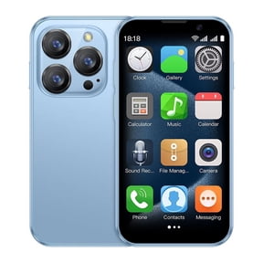 SOYES XS18 Pro Mini Smart Phone 3.0" Screen Android 9.0 2GB RAM 16GB ROM Face ID Dual SIM 3G Small Compact Phone Backup (Blue)