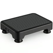 SOYO Heavy Duty Mobility One Step Stool, Indoor/Outdoor Non-Slip Step Platform Assistive Devices for Adults and Elderly, Portable Standing Supports for Cars, Bed, Door, Stair or Bathroom, Black-Black