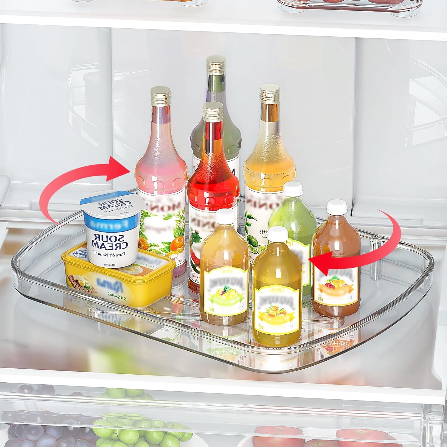SOYO Lazy Susan Organizer for Refrigerator Organizers and Storage ...