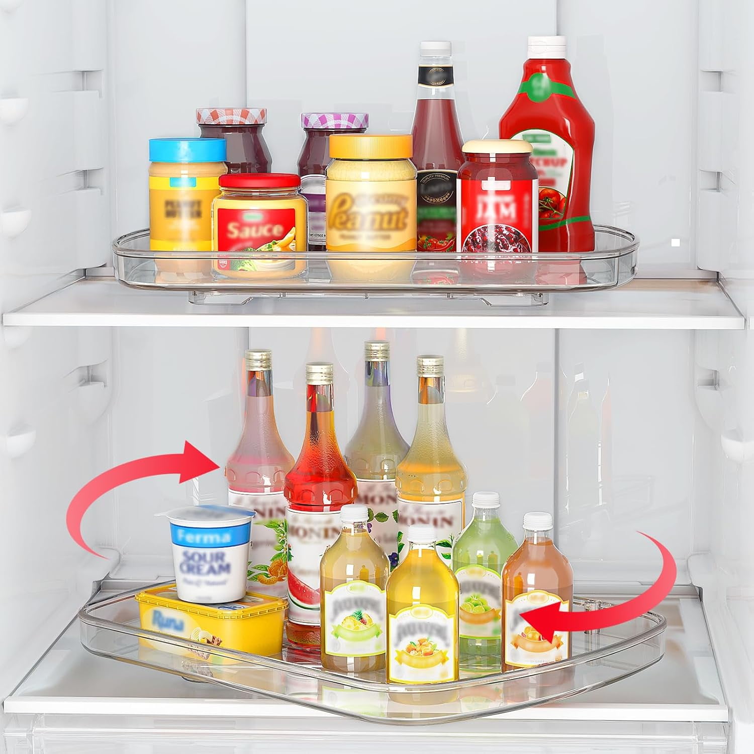 SOYO Lazy Susan Organizer for Refrigerator Organizers and Storage ...