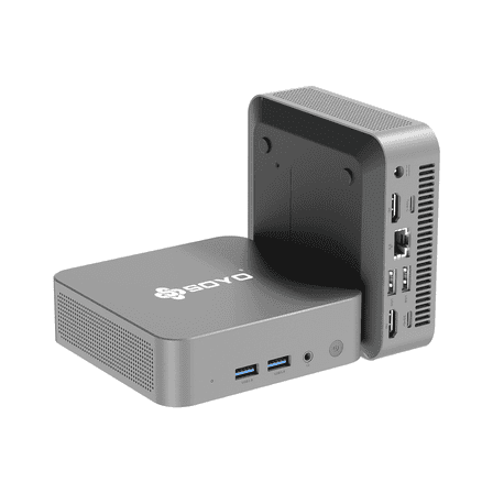 SOYO M4 Air Mini PC, 8GB RAM 256GB SSD, Intel N95(4C/CT, up tp 3.4GHz), 2xHDMI, 2xType-C, 2xUSB3.2, Wifi 5/BT 4.2/1000M Ethernet Port Desktop Mini Computer