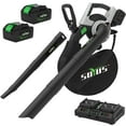 thumbnail image 1 of SOYUS Cordless Leaf Vacuum, Leaf Vacuum Mulcher with Bag, Leaf Blower Battery Powered with 2PCS 4.0 Batteries, 1 of 8