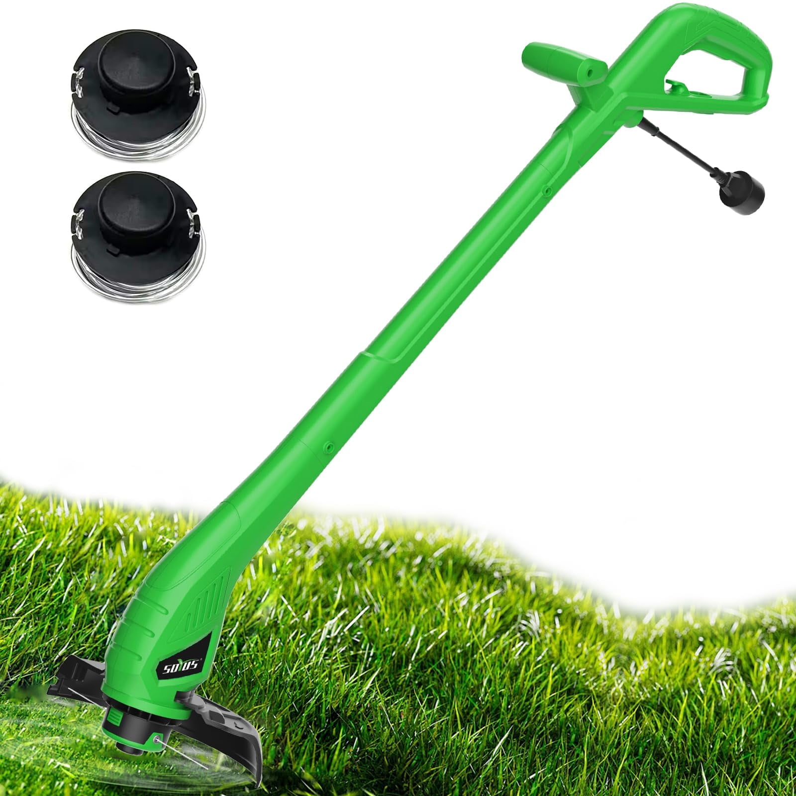 SOYUS Corded Weed Wacker, 9 Inch String Trimmer, Electric Weed Wacker ...